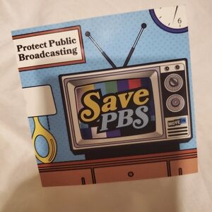 Save PBS Graphic Sticker